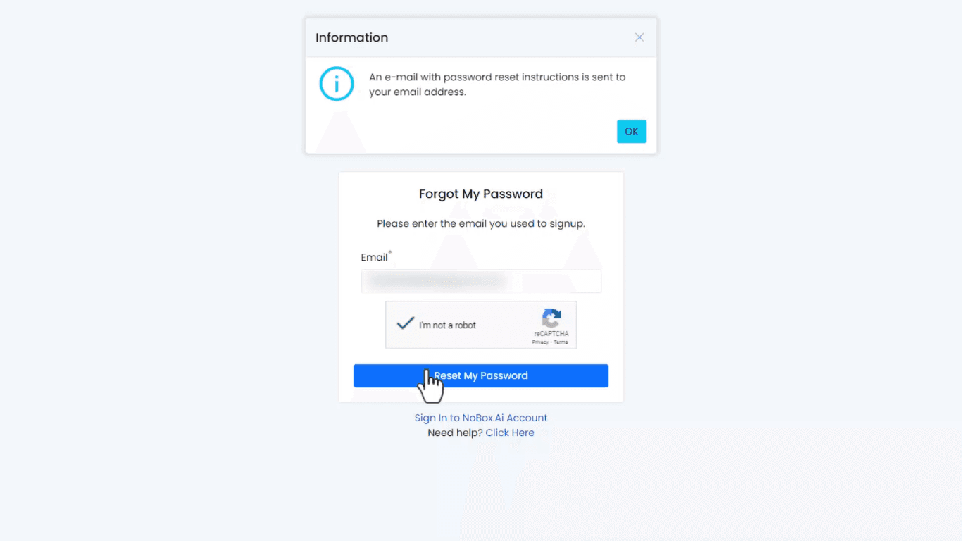 Fasilitas Permintaan Reset Password