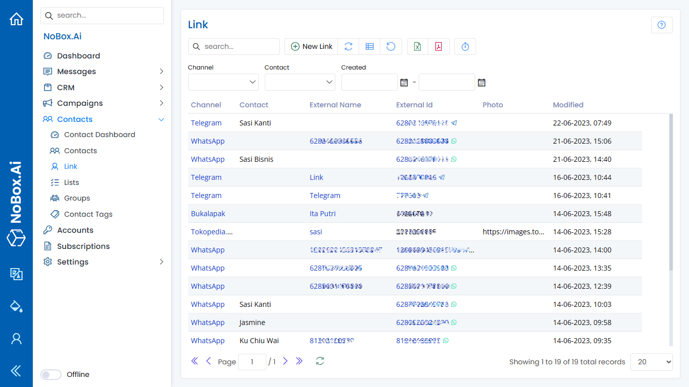 Menambah Kontak dari Target Promosi